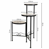 Flower Pot Stand Alexandra House Living Black Iron Tile 30 x 68 x 30 cm