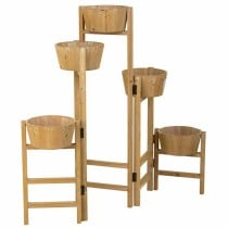 Flower Pot Stand Alexandra House Living Brown Paolownia wood 20 x 90 x 124 cm