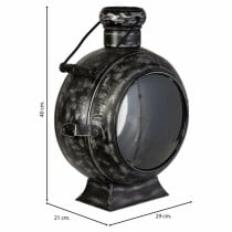 Candle Holder Alexandra House Living Black Glass Iron 21 x 40 x 29 cm