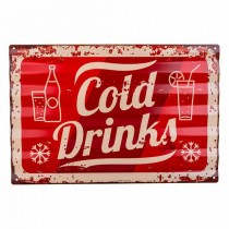 Wandsteckdose Alexandra House Living Cold Drink Eisen 59 x 1 x 40 cm