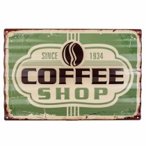 Plaque Murale Alexandra House Living Coffee Shop Fer 59 x 1 x 40 cm