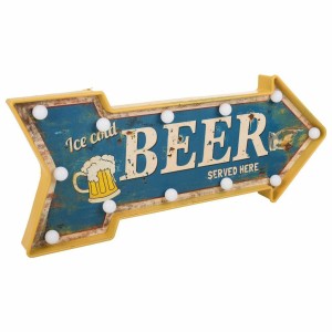 Wandsteckdose Alexandra House Living Beer Blau Eisen 27 x 5 x 65 cm Beleuchtung