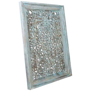 Wall Decoration Alexandra House Living Blue Mango wood 6 x 120 x 85 cm