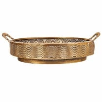 Centerpiece Alexandra House Living Golden Iron 32 x 10 x 38 cm