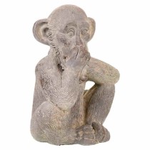 Decorative Figure Alexandra House Living Grey Magnesium Monkey 26 x 40 x 35 cm