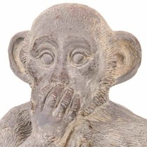 Decorative Figure Alexandra House Living Grey Magnesium Monkey 26 x 40 x 35 cm