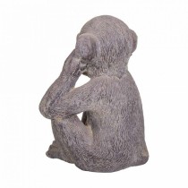 Deko-Figur Alexandra House Living Grau Magnesium Affe 26 x 40 x 35 cm