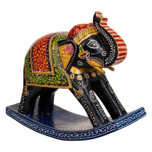 Deko-Figur Alexandra House Living Mango-Holz Elefant 10 x 22 x 28 cm