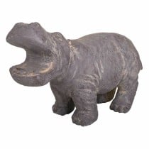 Decorative Figure Alexandra House Living Grey Magnesium Hippopotamus 26 x 40 x 35 cm