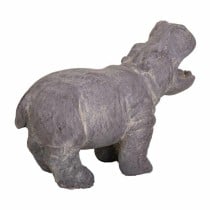 Decorative Figure Alexandra House Living Grey Magnesium Hippopotamus 26 x 40 x 35 cm