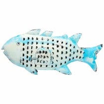 Deko-Figur Alexandra House Living Blau Mango-Holz Fisch 10 x 28 x 62 cm