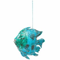 Deko-Figur Alexandra House Living Blau Mango-Holz Fisch 10 x 80 x 105 cm