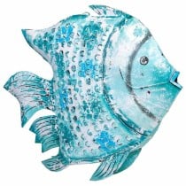 Deko-Figur Alexandra House Living Blau Mango-Holz Fisch 15 x 83 x 107 cm