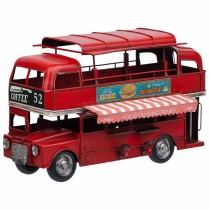 Decorative Figure Alexandra House Living Red Iron ABS Bus 14 x 18 x 28 cm