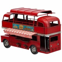 Figurine Décorative Alexandra House Living Rouge Fer ABS Le Bus 14 x 18 x 28 cm