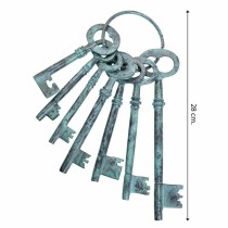 Decorative Figure Alexandra House Living Aluminium Keys 3 x 28 x 10 cm