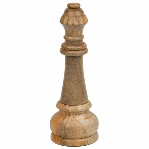 Decorative Figure Alexandra House Living Brown Mango wood Chess 14 x 36 x 14 cm