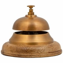 Doorbell Alexandra House Living Brown Brass Acacia 12 x 10 x 12 cm