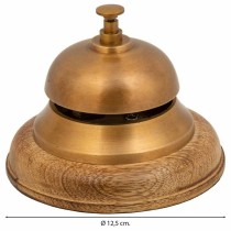 Doorbell Alexandra House Living Brown Brass Acacia 12 x 10 x 12 cm