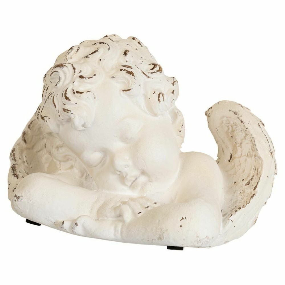 Decorative Figure Alexandra House Living White Manganese oxide Angel 18 x 19 x 29 cm