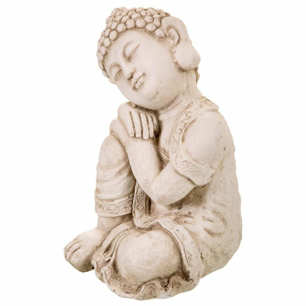 Deko-Figur Alexandra House Living Grau Polyesterharz Buddha 25 x 34 x 25 cm