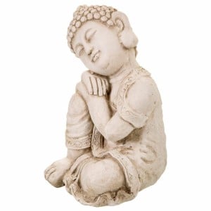 Deko-Figur Alexandra House Living Grau Polyesterharz Buddha 25 x 34 x 25 cm