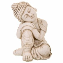 Decorative Figure Alexandra House Living Grey Polyresin Buddha 25 x 34 x 25 cm