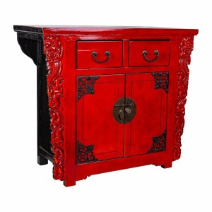 Sideboard Alexandra House Living Red Elm wood 50 x 88 x 101 cm Oriental