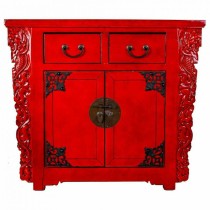 Buffet Alexandra House Living Rouge Bois 50 x 88 x 101 cm Oriental