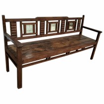 Bench Alexandra House Living Brown Recycled Wood 58 x 95 x 183 cm