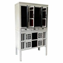 Cupboard Alexandra House Living White Wood Elm wood 48 x 173 x 97 cm