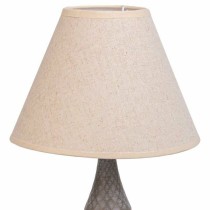 Lampe de bureau Alexandra House Living Blanc Gris Métal Tissu 220-240 V 23 x 46 x 23 cm