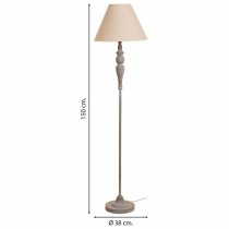 Lampadaire Alexandra House Living Blanc Gris 220-240 V 38 x 150 x 38 cm