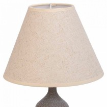 Lampe de bureau Alexandra House Living Blanc Gris Métal Tissu 220-240 V 23 x 41 x 23 cm