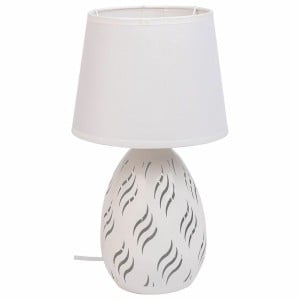 Lampe de bureau Alexandra House Living Blanc Métal Tissu 220-240 V 18 x 31 x 18 cm