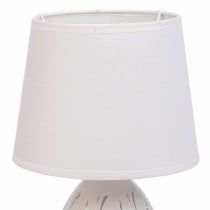 Lampe de bureau Alexandra House Living Blanc Métal Tissu 220-240 V 18 x 31 x 18 cm