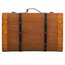 Set of suitcases Alexandra House Living Brown PVC Wood Metal Vintage 30 x 16 x 45 cm 38 x 24 x 13,5 cm Ornamental 2 Pieces