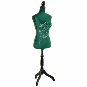 Mannequin Alexandra House Living Green Velvet Wood Polyethylene Pinewood MDF Wood 37 x 168 x 24 cm