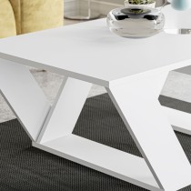 Centre Table Alexandra House Living Diagonal White Wood MDP 110 x 40 x 60 cm