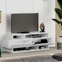 TV furniture Alexandra House Living White 125 x 42 x 32 cm