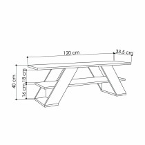 TV-Möbel Alexandra House Living Diagonal Braun 120 x 40 x 33 cm