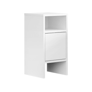 Nightstand Alexandra House Living White Wood MDP 29 x 59 x 29 cm 1 door