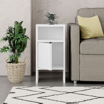 Nightstand Alexandra House Living White Wood MDP 29 x 59 x 29 cm 1 door