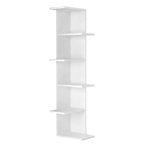 Étagère d'Angle Alexandra House Living Blanc Bois MDP 37 x 141 x 24 cm 4 Etagères