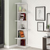 Corner Shelves Alexandra House Living White Wood MDP 37 x 141 x 24 cm 4 Shelves