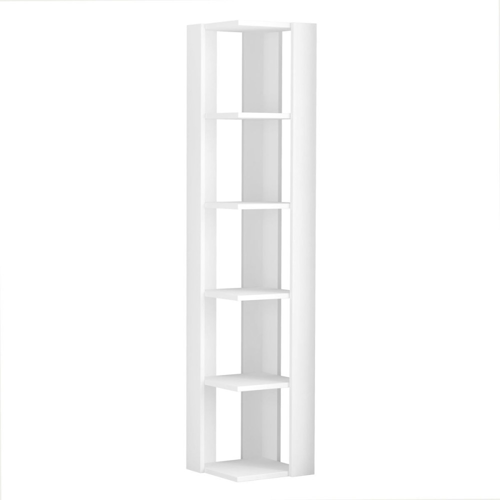 Étagère d'Angle Alexandra House Living Blanc Bois MDP 33 x 161 x 33 cm 5 Etagères