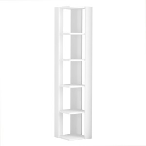 Étagère d'Angle Alexandra House Living Blanc Bois MDP 33 x 161 x 33 cm 5 Etagères