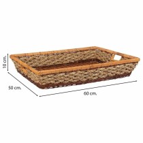 Tray Alexandra House Living Brown Rope 50 x 10 x 60 cm Rectangular