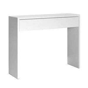 Console Alexandra House Living White Wood MDP 100 x 75 x 30 cm 1 drawer