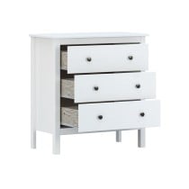 Chest of drawers Alexandra House Living White 76 x 81 x 39 cm 3 drawers